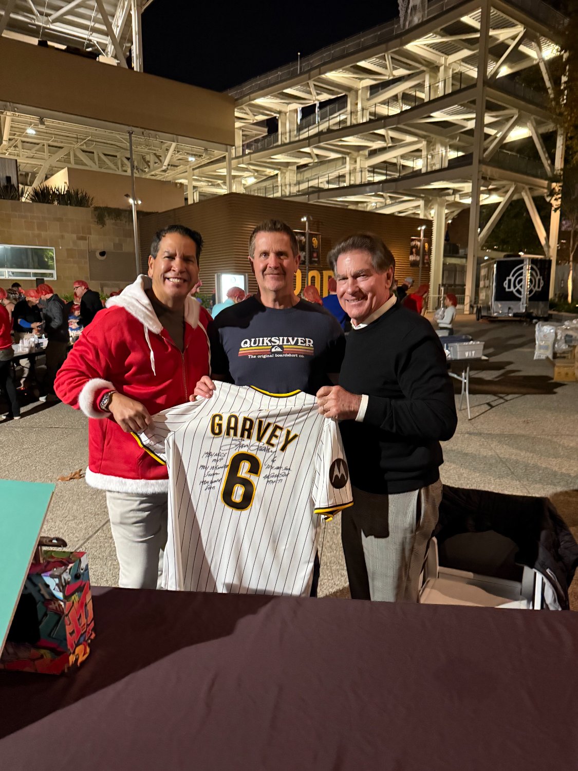 A signed Garvey jersey at a LEAD event